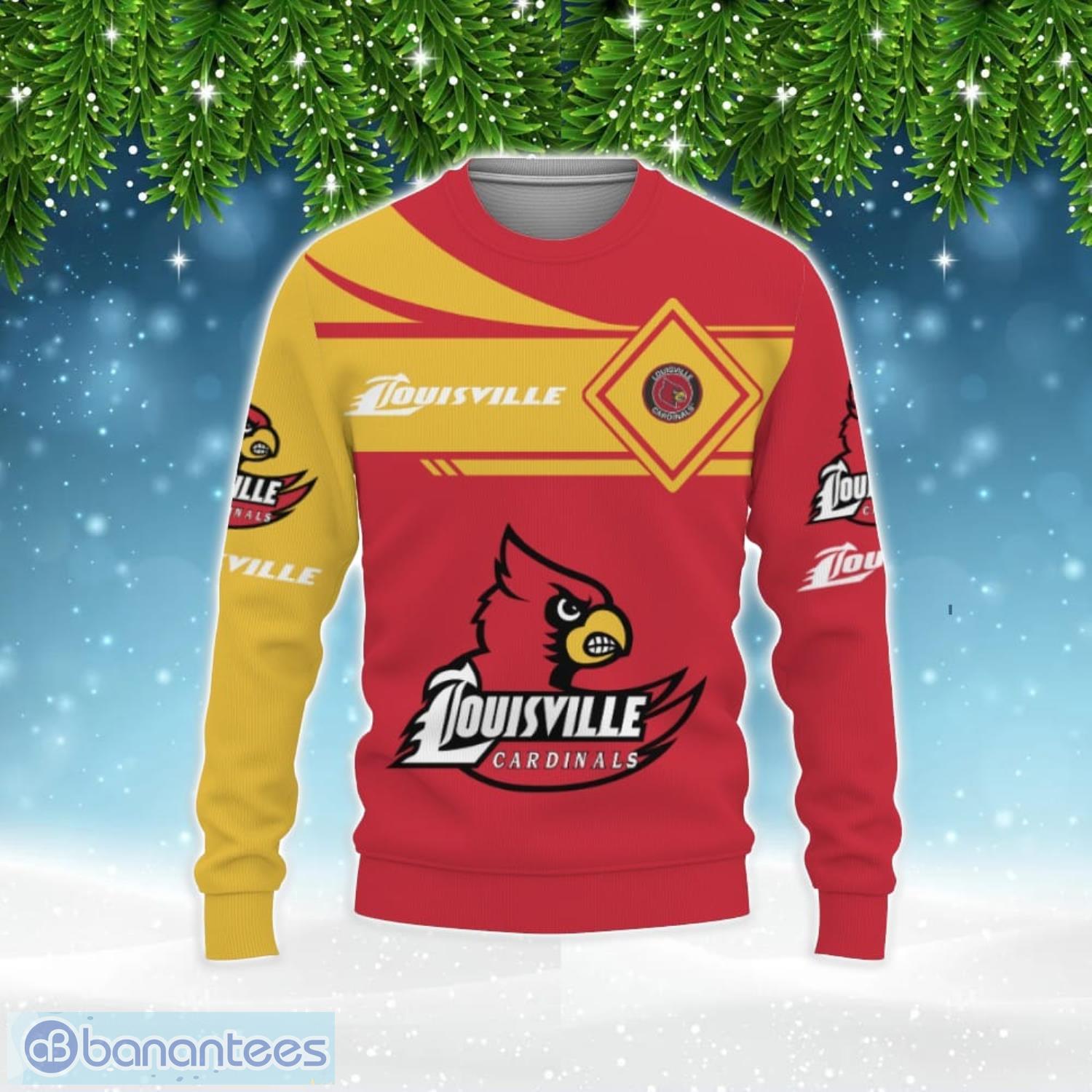 Louisville Cardinals Sports 3D Hoodie Christmas Sweater