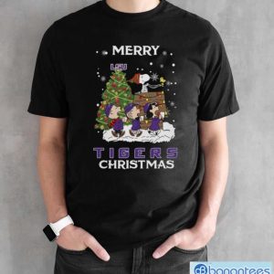 Lsu Tigers Snoopy Family Christmas Shirt - Black Unisex T-Shirt
