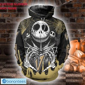 Custom Number And Name Idaho Vandals Jack Skellington 3D Halloween Nightmare Unisex Hoodie Sweatshirt - Custom Number And Name Idaho Vandals Jack Skellington 3D Halloween Nightmare Unisex Hoodie Sweatshirt