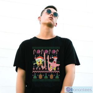 Spongebob Squarepants And Patrick Holiday Sweater Shirt - G500 Gildan T-Shirt