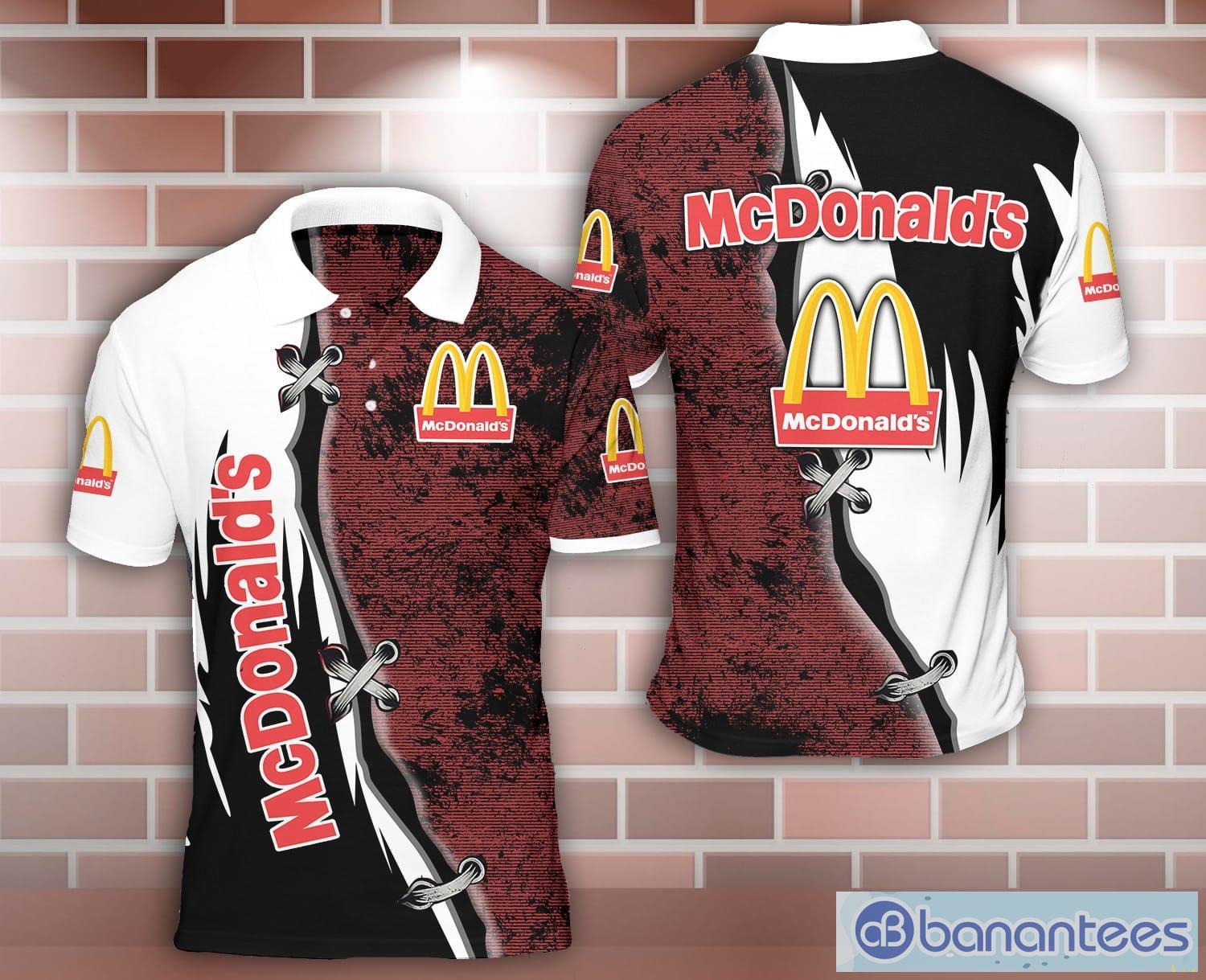 mcdonalds all over printed 3d polo shirt for sport lover image mcdonald's All Over Printed 3D Polo Shirt For Sport Lover Product Photo