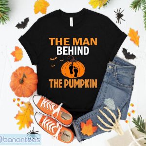 Mens Expecting The Man Behind The Pumpkin Halloween New Dad T-Shirt Sweatshirt Hoodie Unisex Halloween Gift Product Photo 1