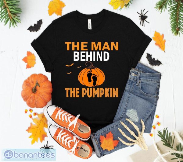 Mens Expecting The Man Behind The Pumpkin Halloween New Dad T-Shirt Sweatshirt Hoodie Unisex Halloween Gift Product Photo 1