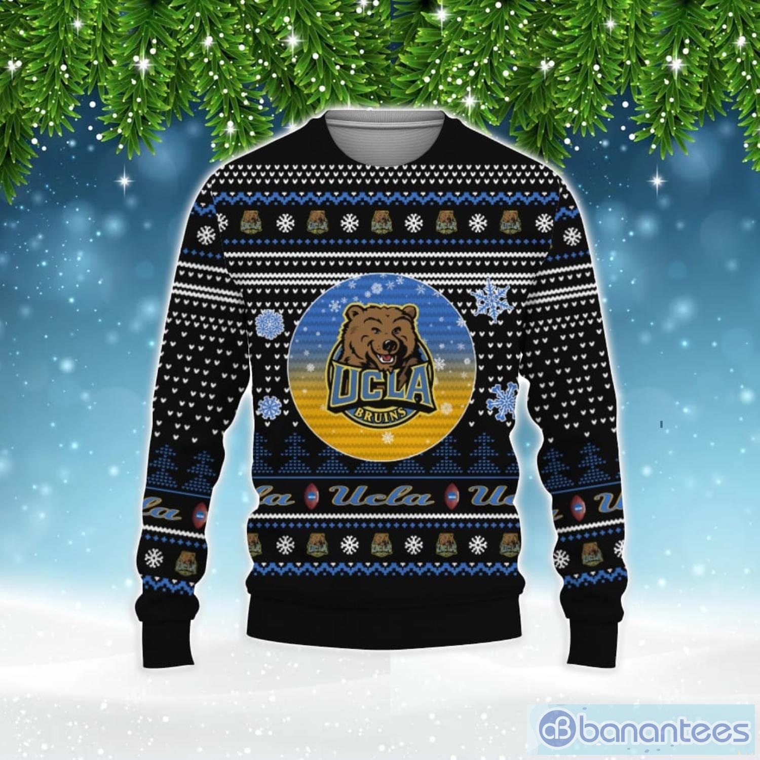 Ucla Bruins Logo Custom Name For Football Fans Ugly Christmas Sweater  Christmas Gift