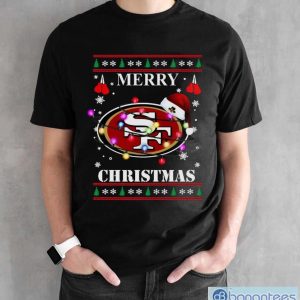 Merry Christmas San Francisco 49ers T Shirt - Black Unisex T-Shirt