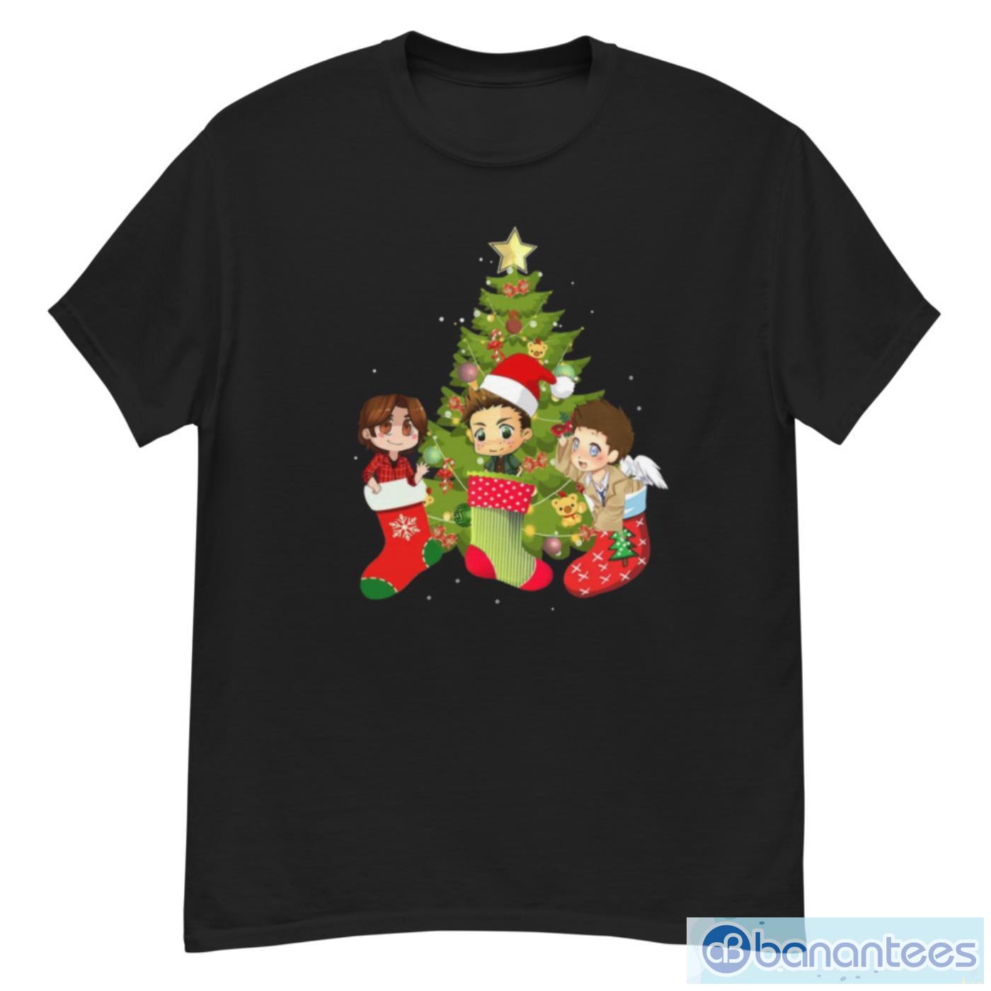 merry-christmas-tree-supernatural-characters-chibi-t-shirt.jpeg Merry Christmas Tree Supernatural Characters Chibi T-Shirt - G500 Men’s Classic T-Shirt