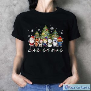 mgo1xVPX christmas family friends santa rudolph snowman pajamas shirt 3 300x300 image Christmas Family Friends Santa Rudolph Snowman Pajamas Shirt - Ladies T-Shirt
