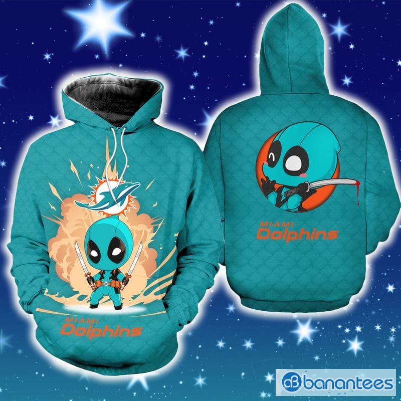 Miami Dolphins Dead Pool Hoodie Zip Hoodie Christmas Fans All Over