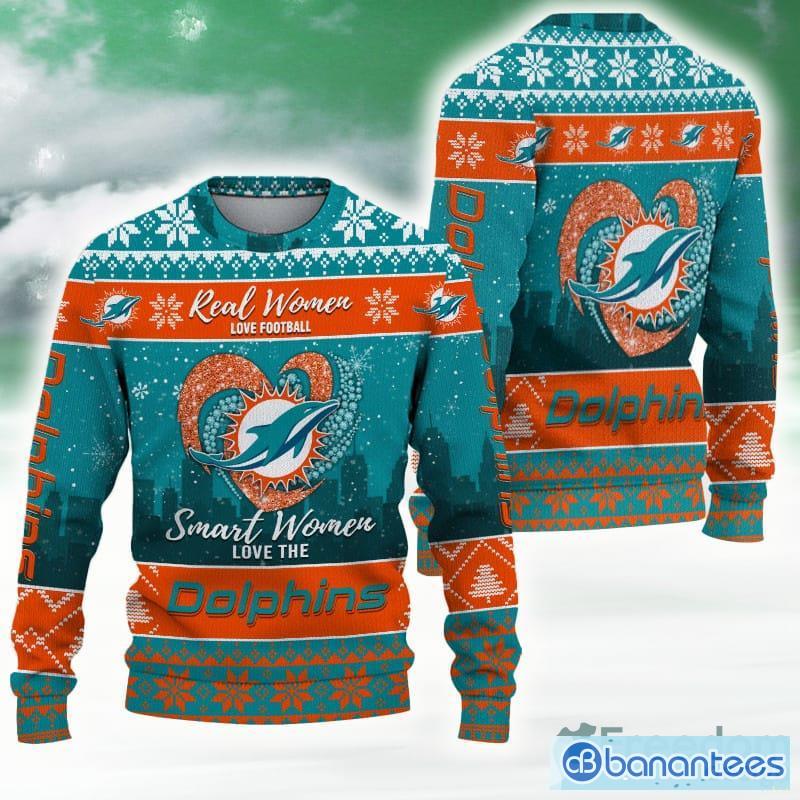 NFL Miami Dolphins Custom Name 3D Sweater 3D Gift For Men And Women