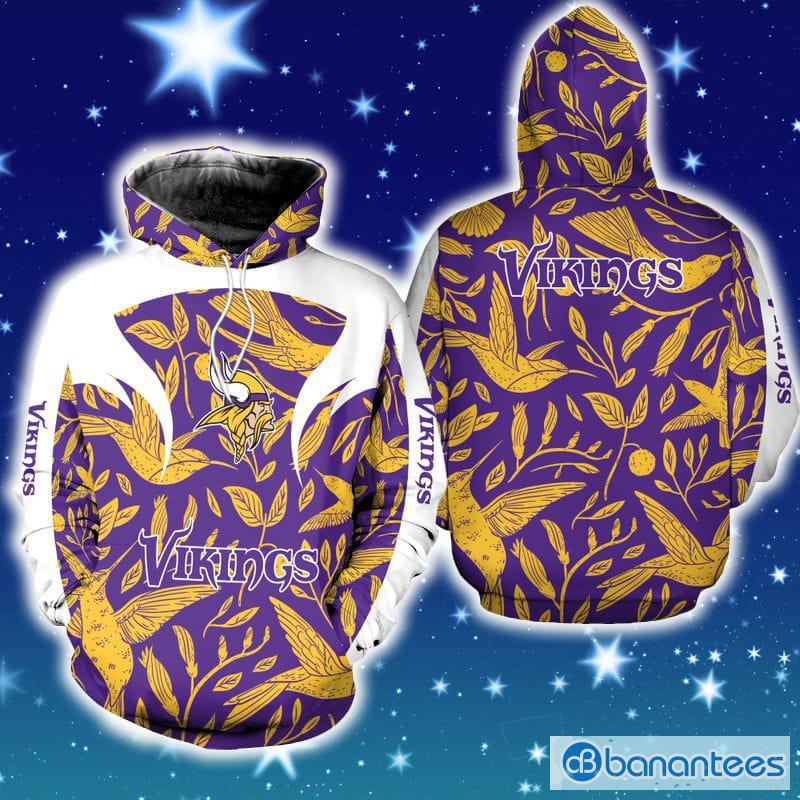 Minnesota Vikings Hoodies Full Over Print - Banantees