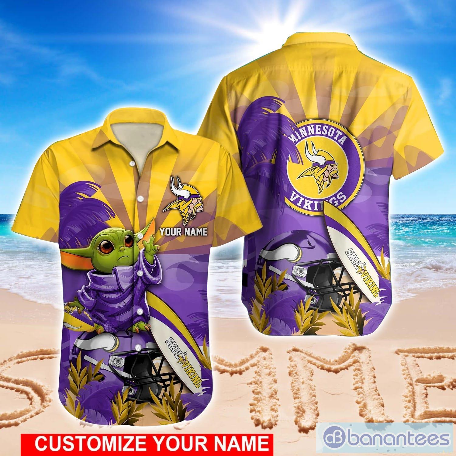 Baby Yoda Minnesota Vikings NFL Hawaiian Shirt For Fans