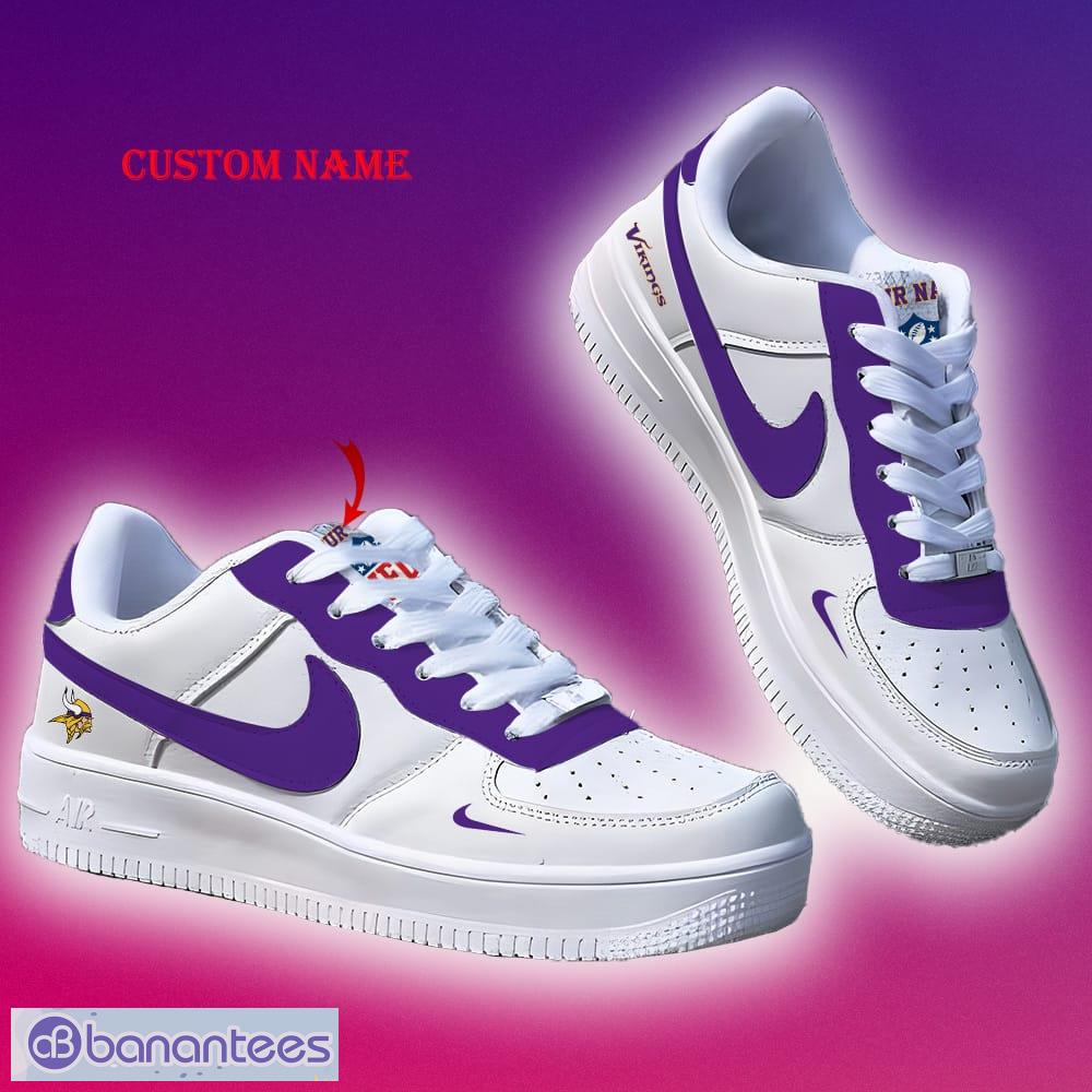 Minnesota Vikings Personalized Name NFL Air Jordan 4 Trending Sneaker  Special Gift For Fans Men Women