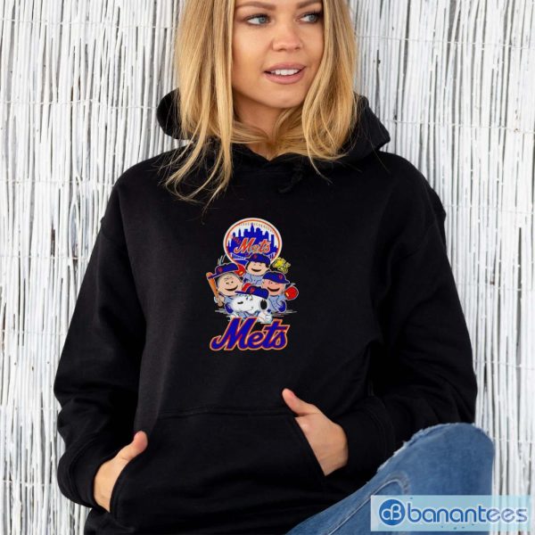 Mlb New York Mets Snoopy Charlie Brown Shirt - Unisex Hoodie