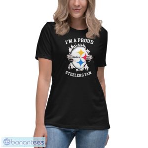 Blood Inside Me Pittsburgh Steelers S Fan Till I Die Shirt - Women's Relaxed Short Sleeve Jersey Tee