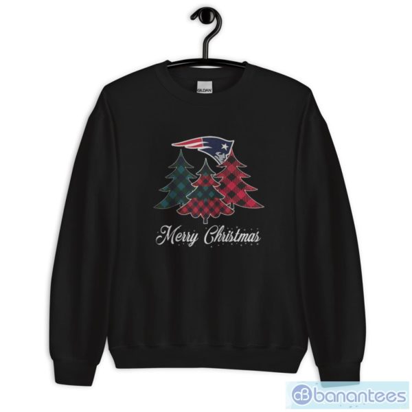 New England Patriots Merry Christmas Tree Football Team Shirt - Unisex Crewneck Sweatshirt