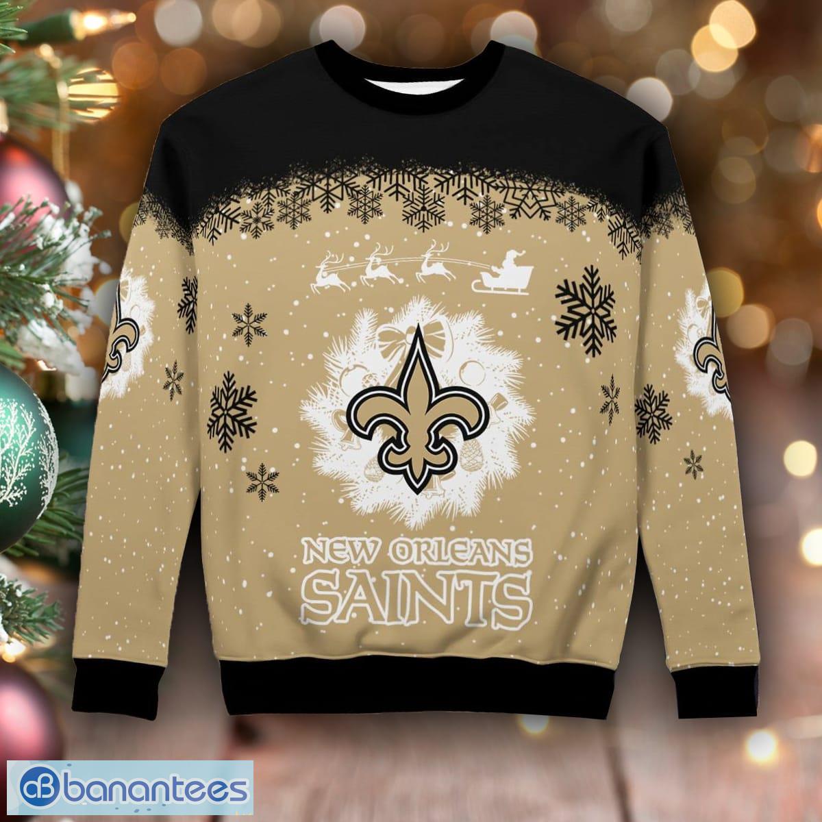 Saints light outlet up sweater