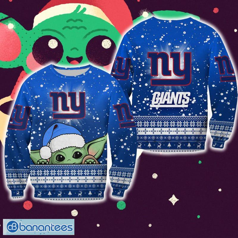 Baby Yoda New York Giants Ugly Christmas Sweater - Shirt Low Price