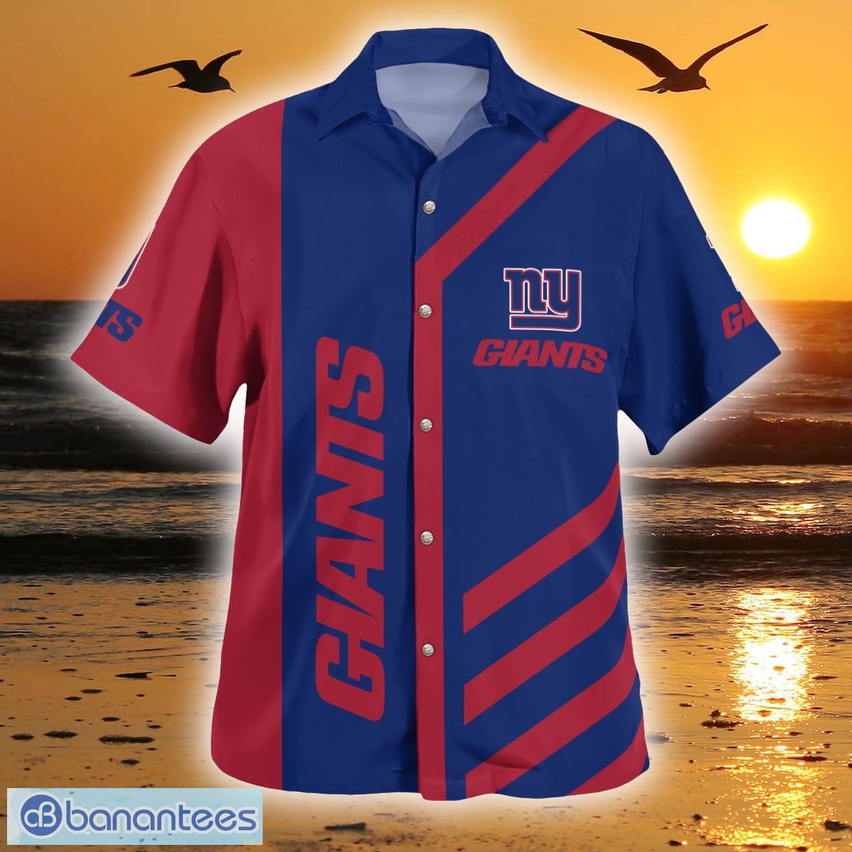 NY Giants Hawaiian Shirt Style Tropical Pattern Graphic Trending For  Awesome Fans