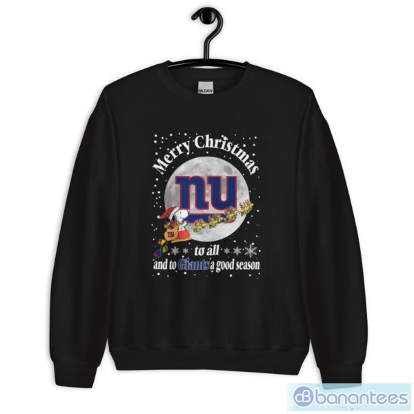 New York Giants Merry Christmas To All And To Giants A Good Season Nfl Football Sports T Shirt - Unisex Crewneck Sweatshirt