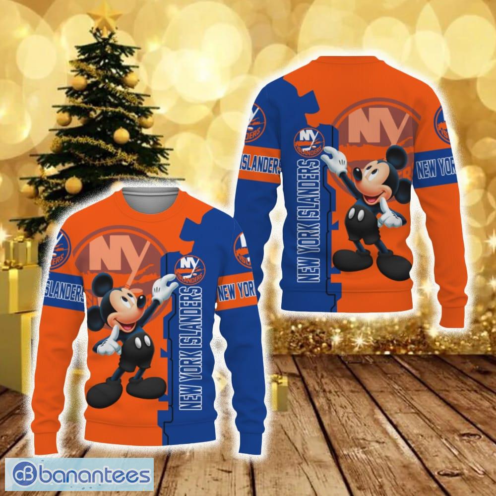 New York Islanders Hohoho Mickey Christmas Ugly Sweater –