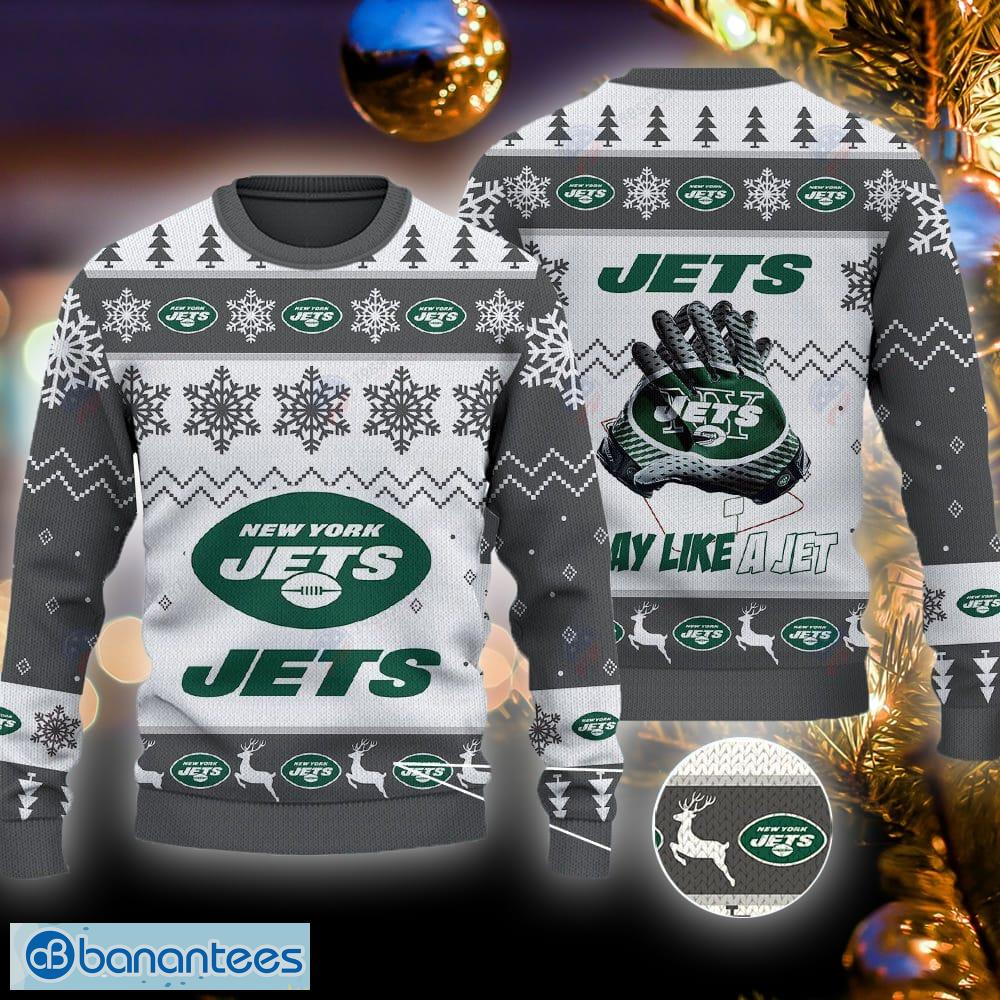 New York Jets Basic Ugly Christmas Sweater For Fans - Banantees