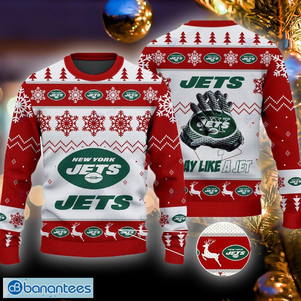 New York Jets Grinch Christmas AOP Sweater