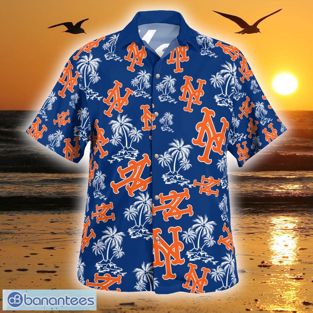 New York Mets Tropical Pattern For Fans Hawaiian Shirt and Short - Banantees