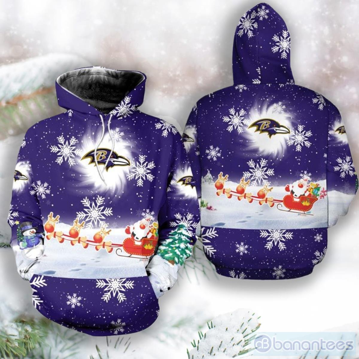 Baltimore Ravens Hoodie 3D Pullover new season - Limotees