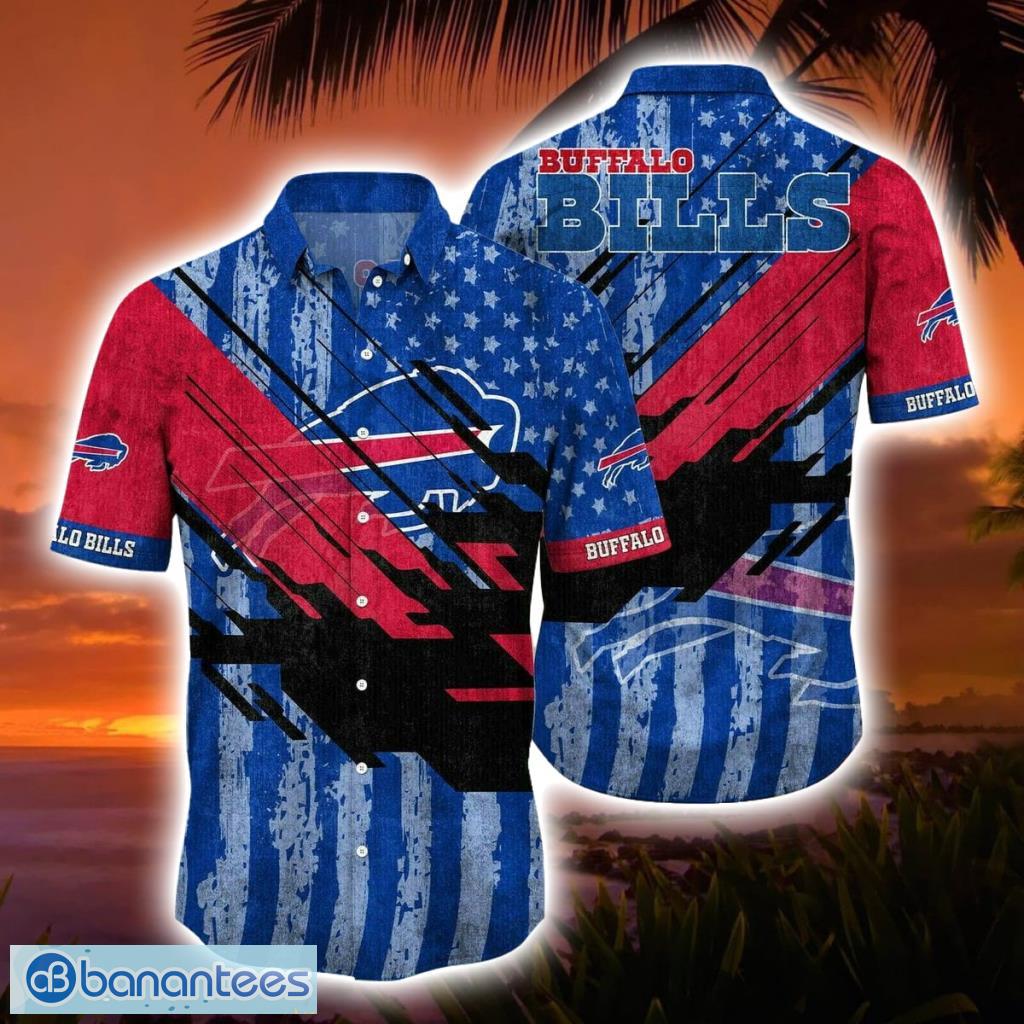 Nfl Buffalo Bills Flag 3d Hawaiian Shirt For Fans Product Photo 1