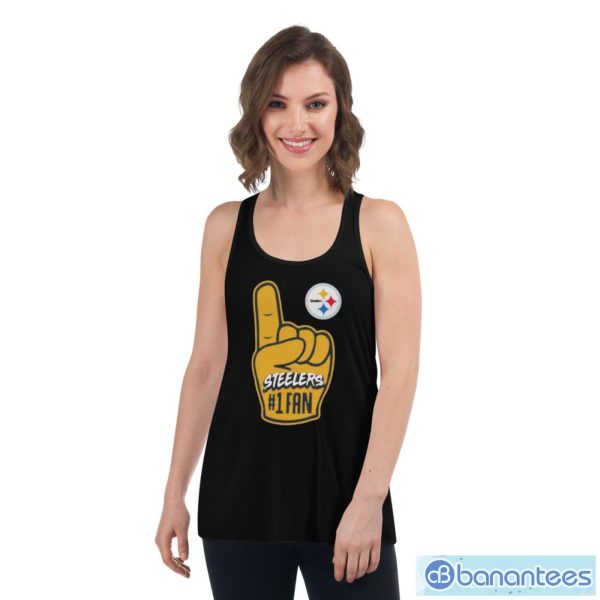 Nfl Pittsburgh Steelers Handoff #1 Fan T-Shirt - Women's Flowy Racerback Tank