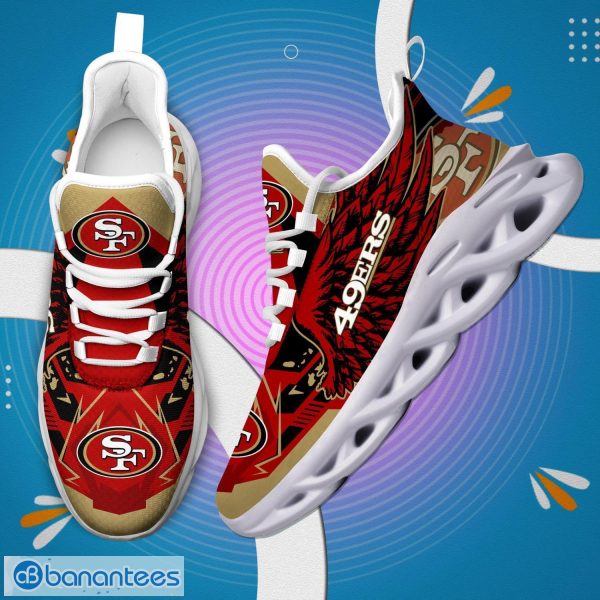 Custom Name NFL Fans San Francisco 49ers Max Soul Sneakers Sport Gift For  Men And Women - Banantees