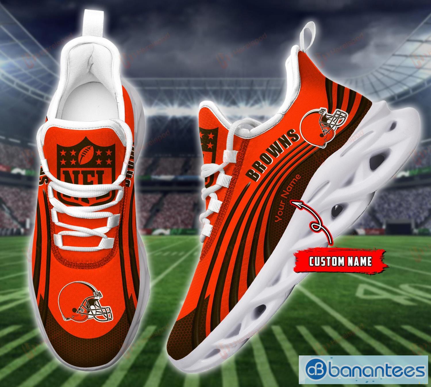 Cleveland Browns Personalized Name For Fans Max Soul Shoes Men And Women  Running Sneakers