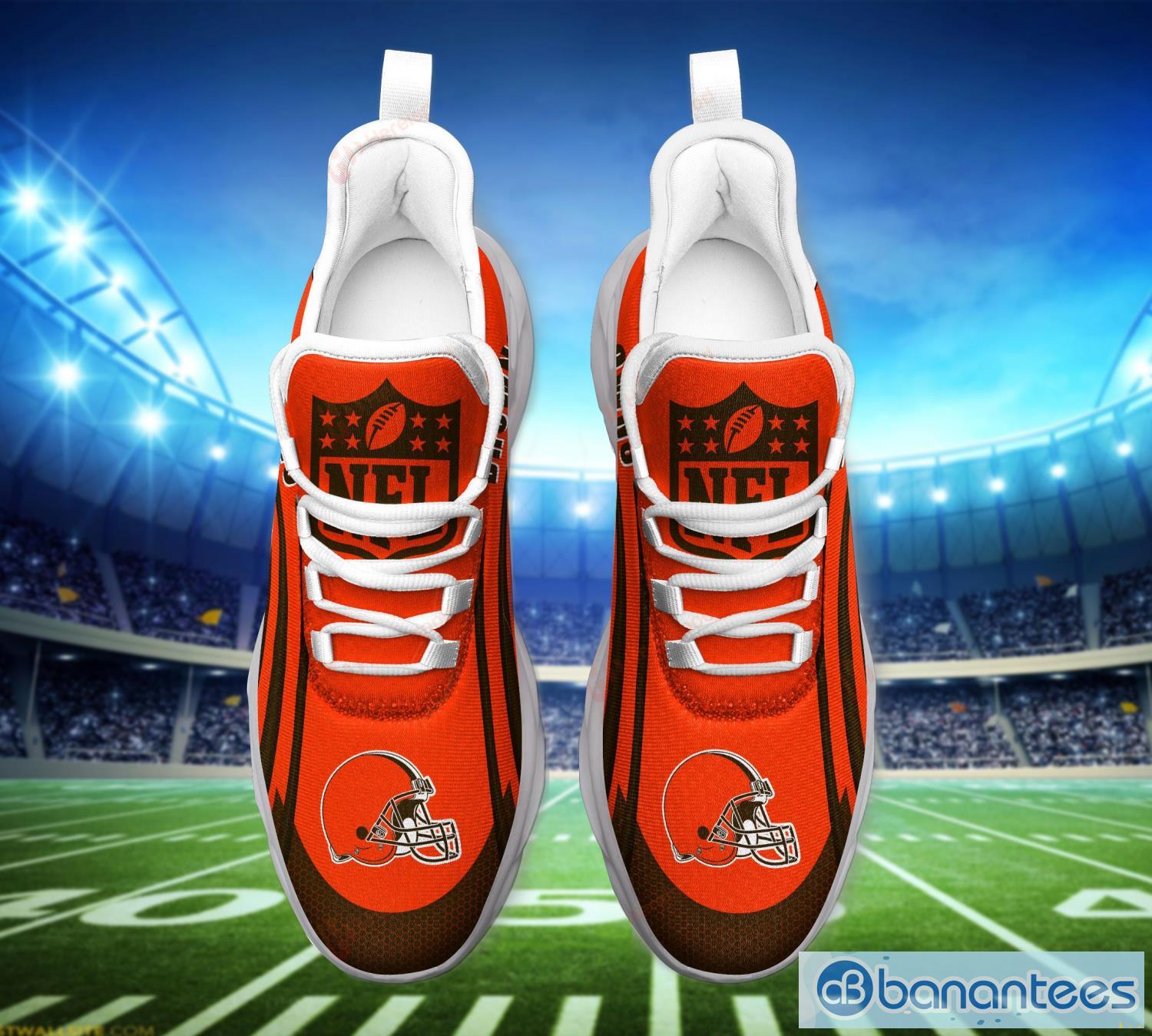 NFL Cleveland Browns Sport Sneakers Custom Name Max Soul Shoes