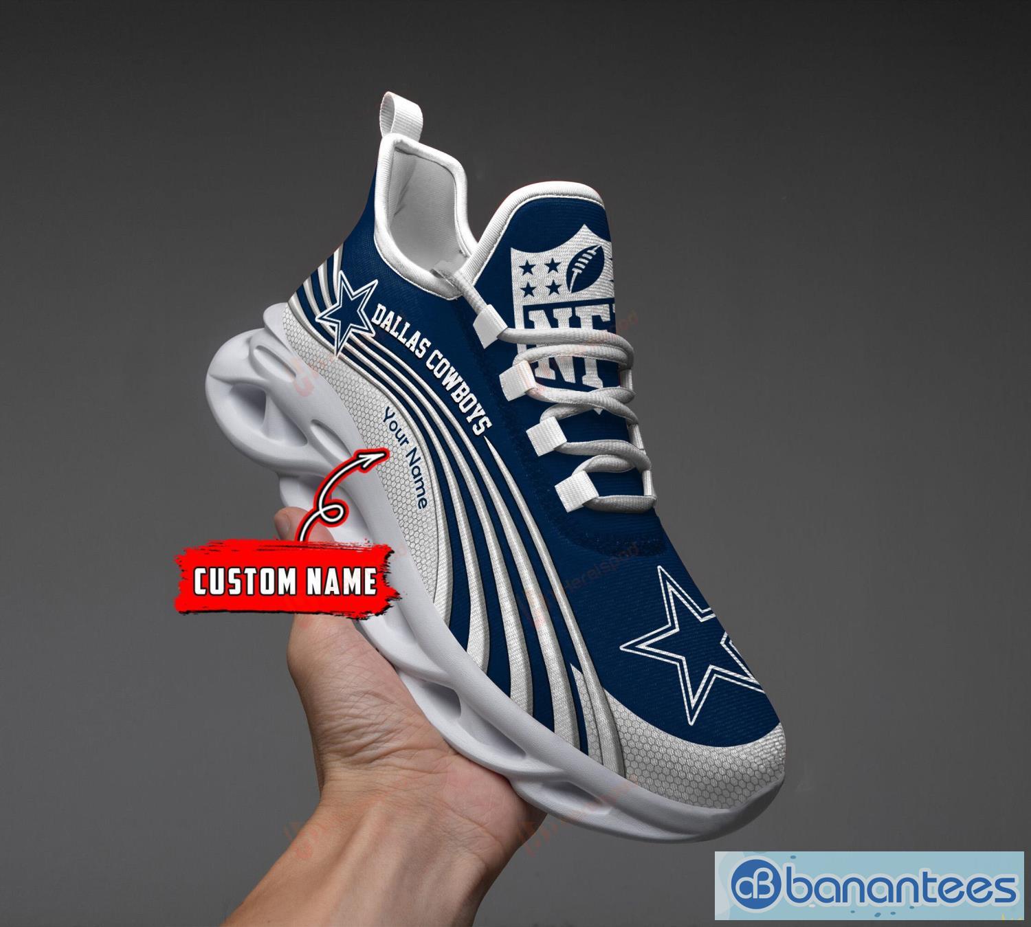 Dallas Cowboys Logo Seam Running Sneaker Custom Name Max Soul Shoes -  YesItCustom