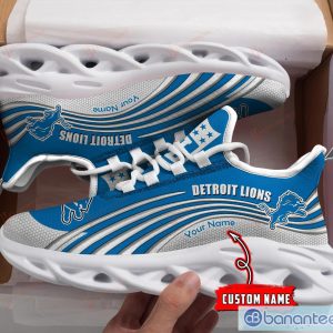 Detroit Lions NFL Max Soul Shoes Custom Name Tie Dye Running