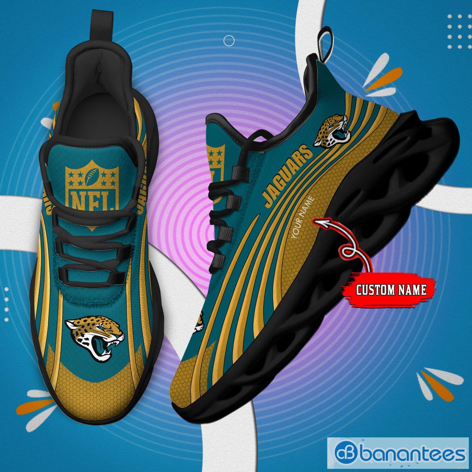 Jacksonville Jaguars NFL Max Sou Sneakers Running Shoes - Banantees