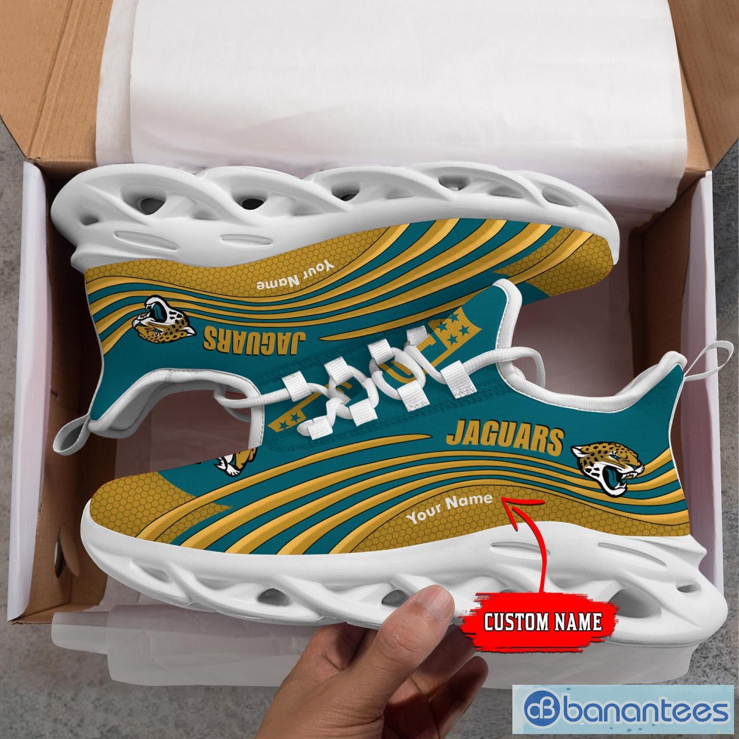 Jacksonville Jaguars NFL Max Sou Sneakers Running Shoes - Banantees