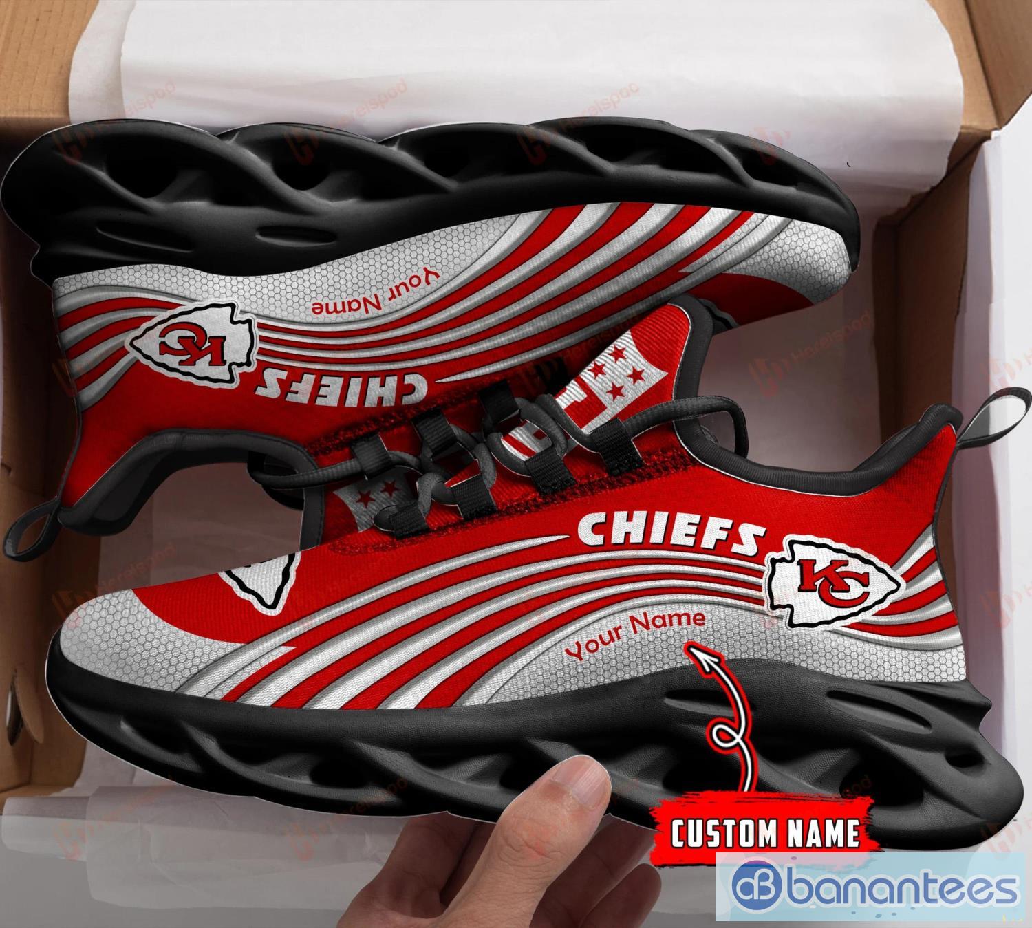 Personalize NFL Kansas City Chiefs Red Black Max Soul Running