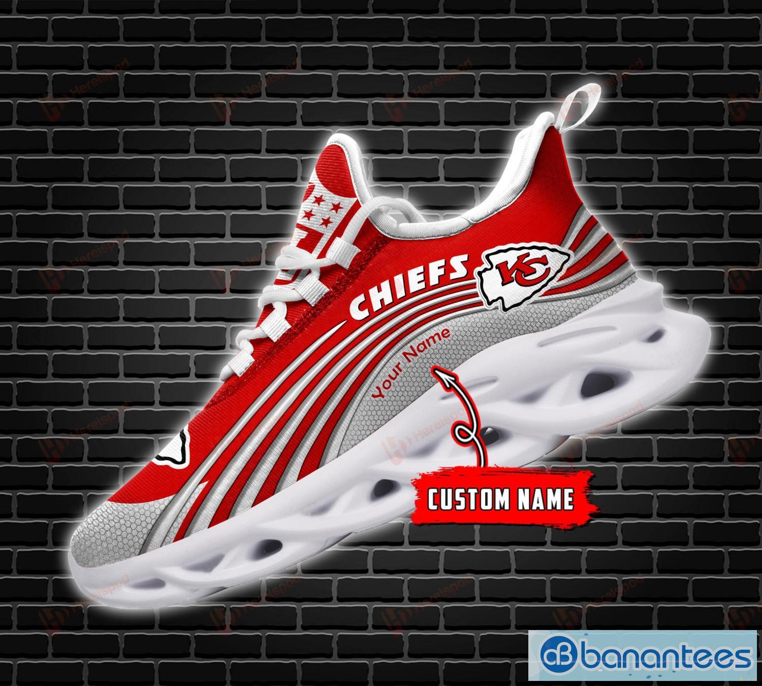 Kansas City Chiefs Green New Trending Custom Name Max Soul Shoes