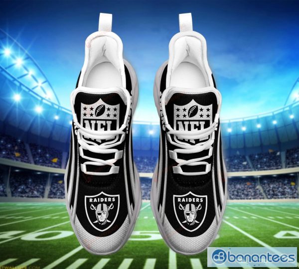 Las Vegas Raiders Nfl Max Soul Sneakers Sport Shoes - Banantees