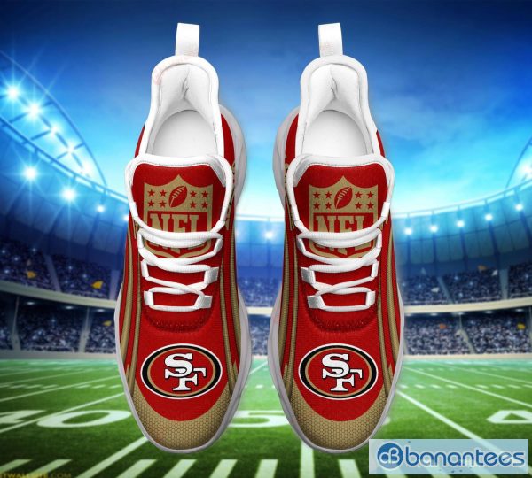 NFL Shoes San Francisco 49ers Running Sneakers Custom Name Max Soul Shoes Product Photo 4