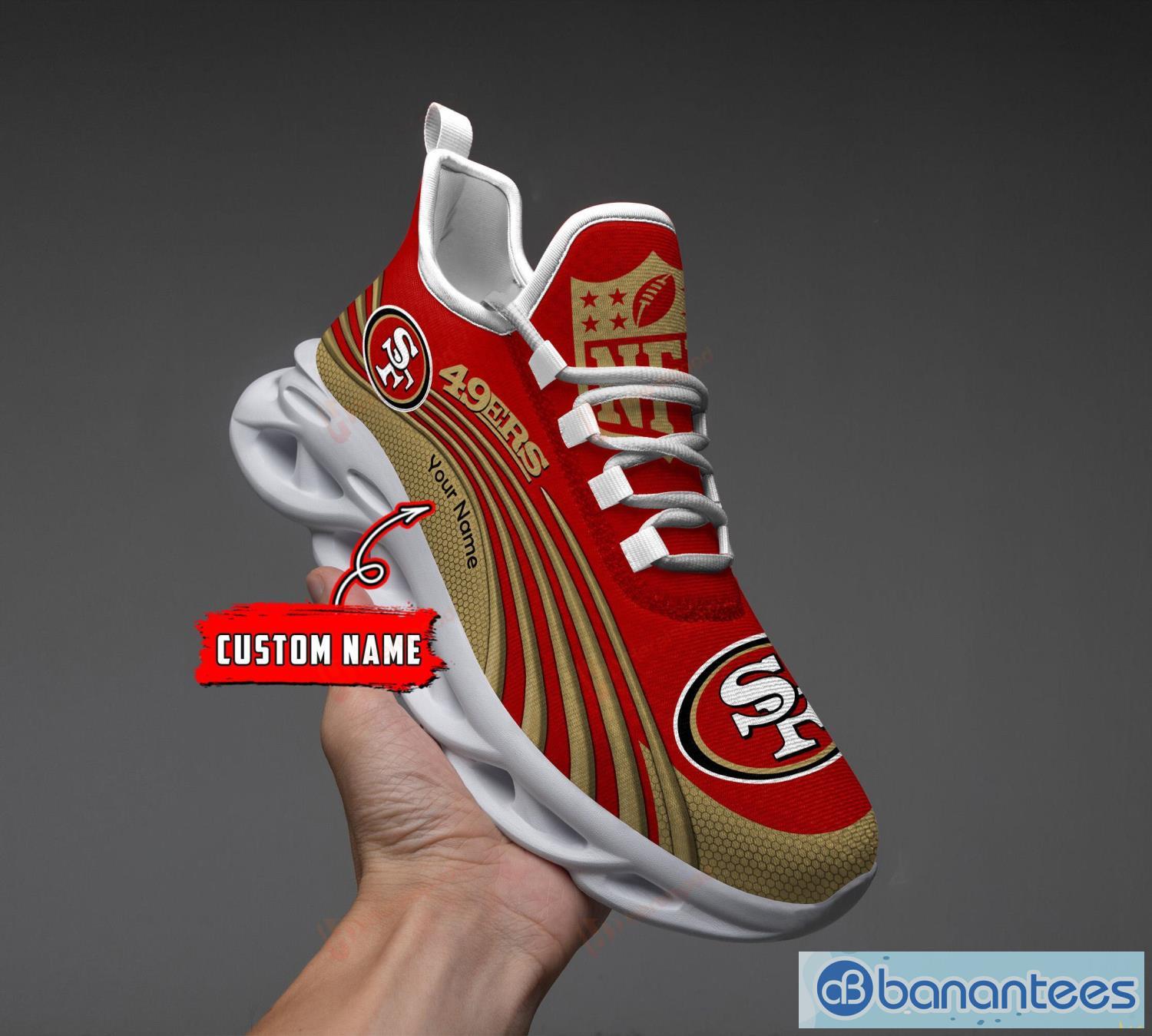 San Francisco 49ers NFL Clunky Sneakers Max Soul Shoes - Growkoc