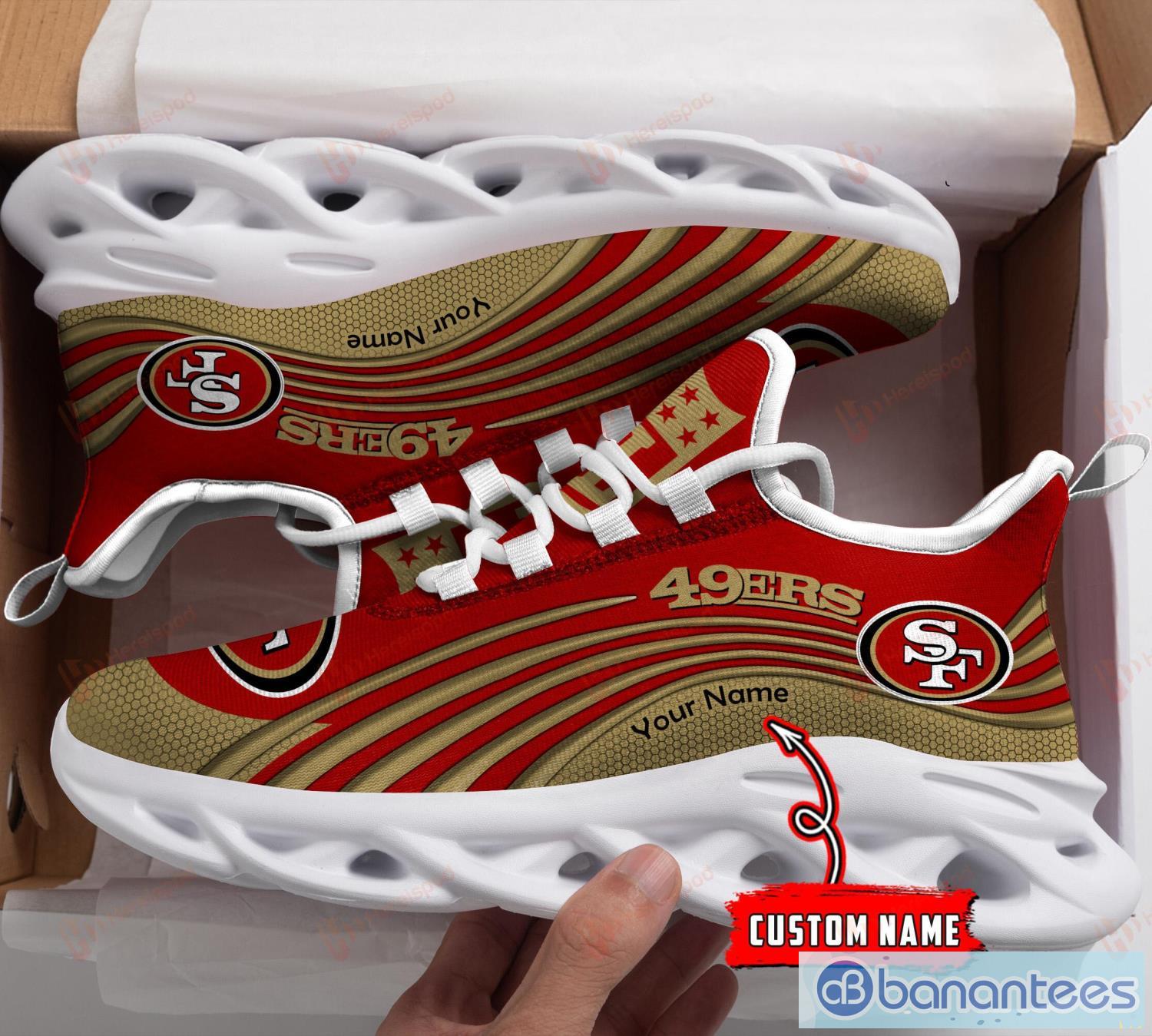 San Francisco 49ers NFL Mens Team Color Sneakers