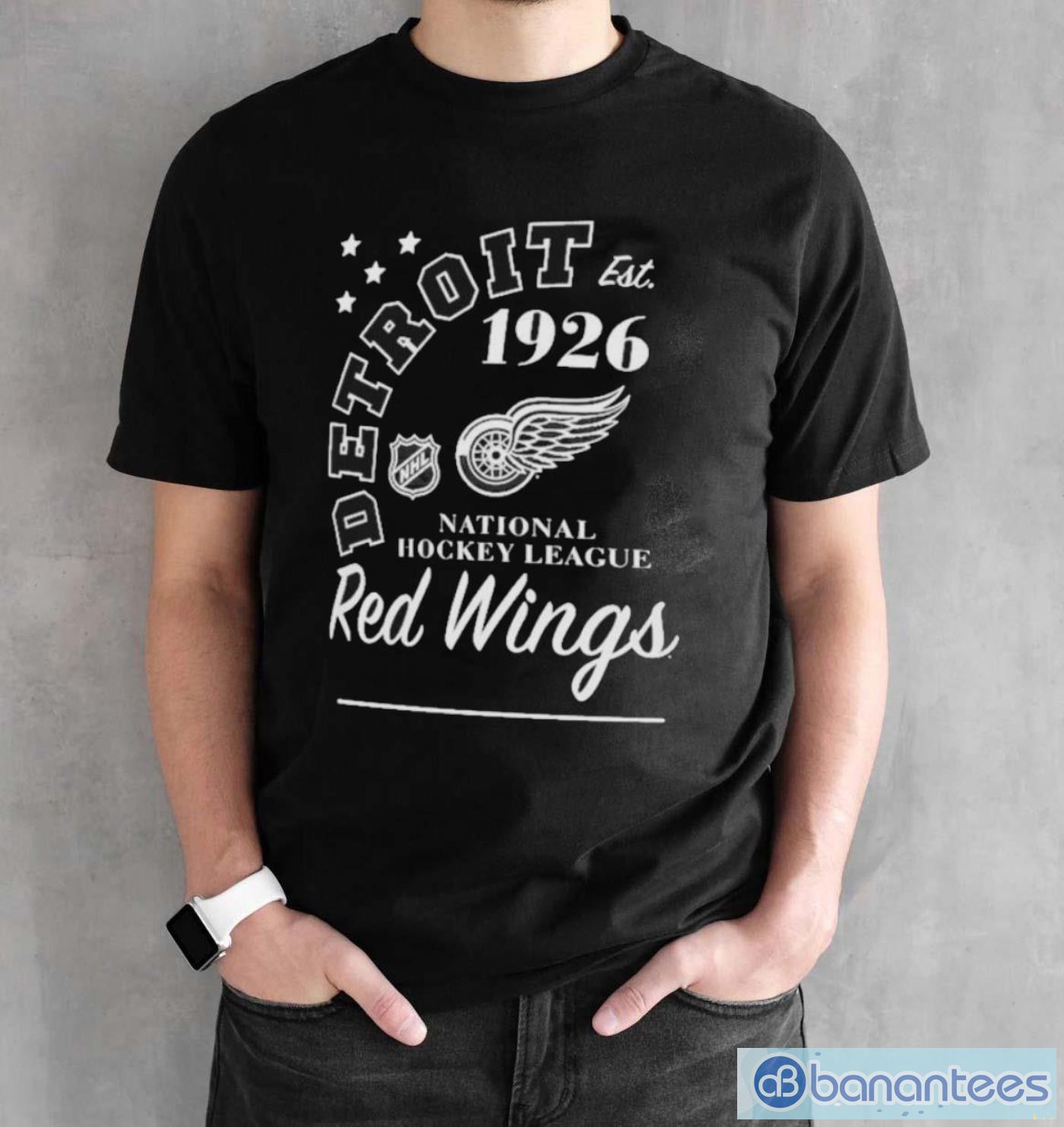 official detroit red wings national hockey league starter arch city team t shirts 1 image Official detroit Red Wings National Hockey League Starter Arch City Team T-Shirts - Black Unisex T-Shirt