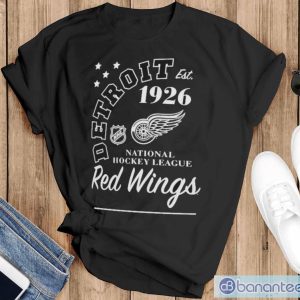 Official detroit Red Wings National Hockey League Starter Arch City Team T-Shirts - Black T-Shirt