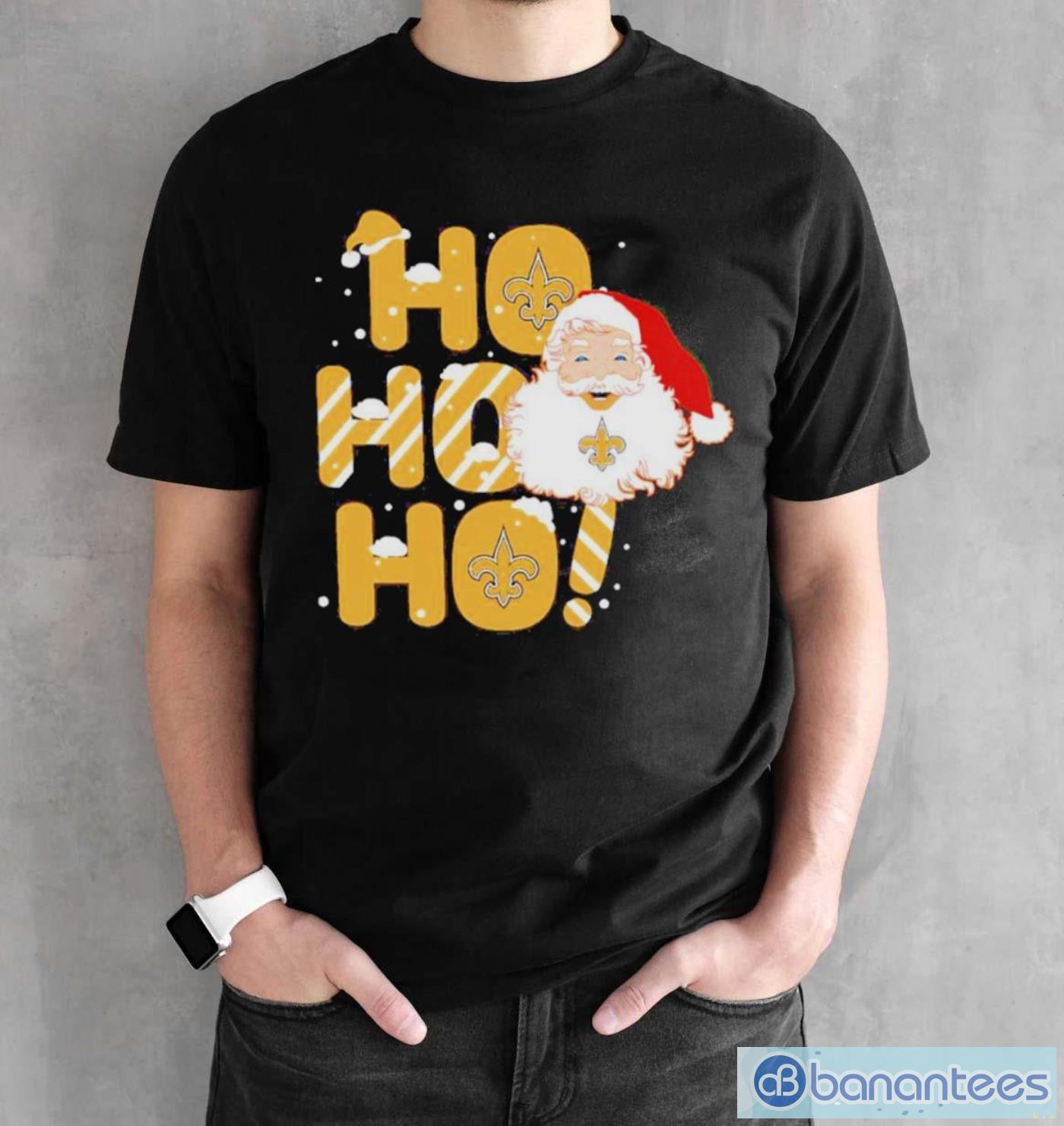 official-new-orleans-saints-santa-ho-ho-ho-christmas-t-shirt-1.jpg Official New Orleans Saints Santa Ho Ho Ho Christmas T-Shirt - Black Unisex T-Shirt