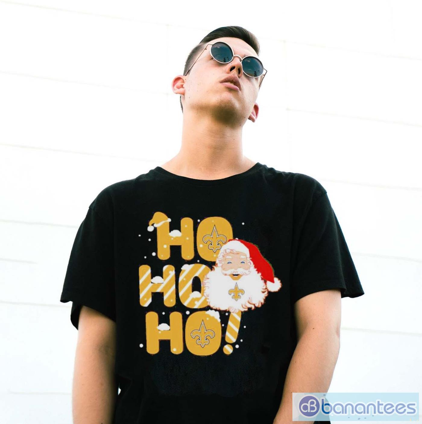 official-new-orleans-saints-santa-ho-ho-ho-christmas-t-shirt-2.jpg Official New Orleans Saints Santa Ho Ho Ho Christmas T-Shirt - G500 Gildan T-Shirt