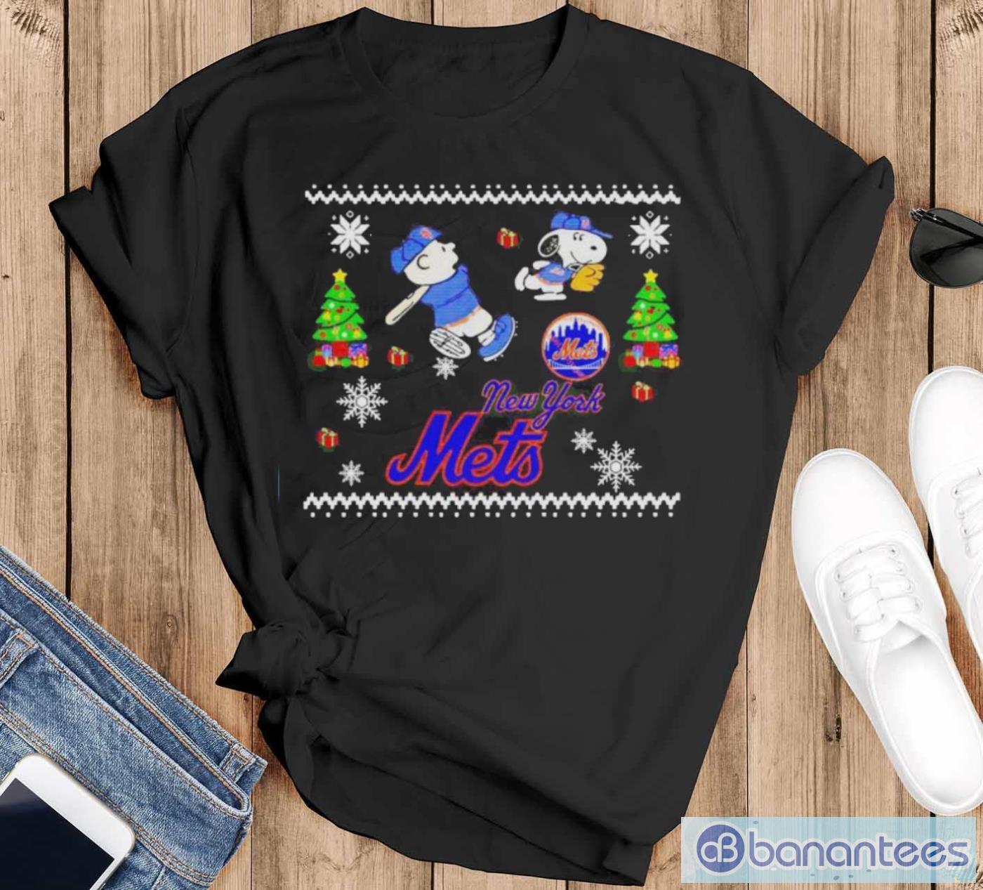 Official New York Mets Snoopy For Christmas Shirt - Banantees