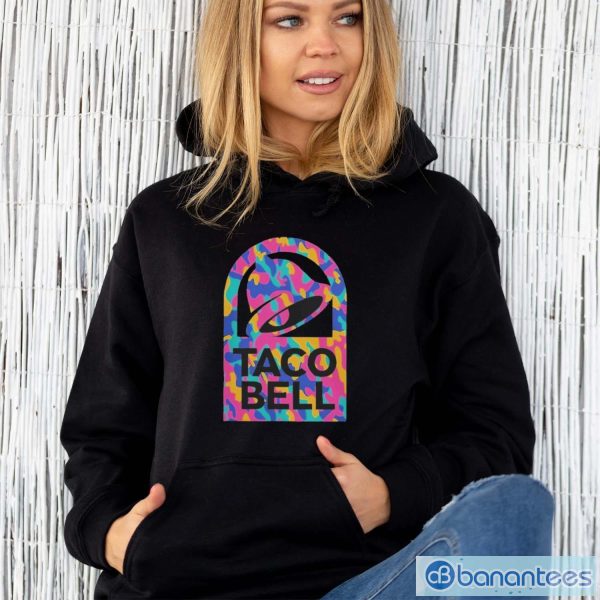 Official taco Bell Merch Taco Bell Pattern Logo Shirt - Unisex Hoodie