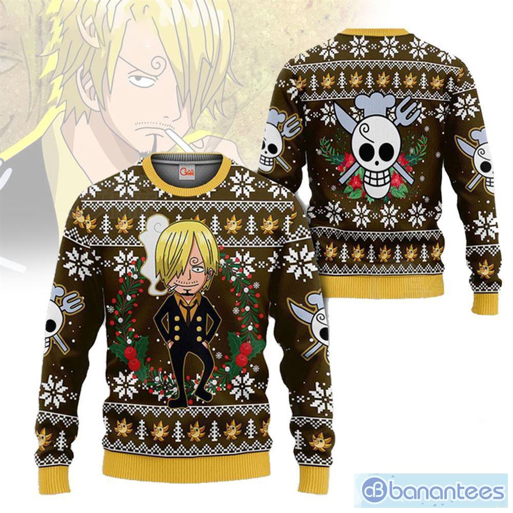 Christmas Sanji One Piece Xmas Men And Women Christmas Gift 3D Ugly  Christmas Sweater - Banantees